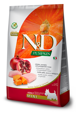 N&D PUMPKIN PERRO ADULTO MINI POLLO CALABAZA 10.1 KG
