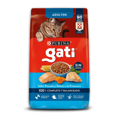 PURINA GATI ADULTO PESCADO Y SALMON 8 KG