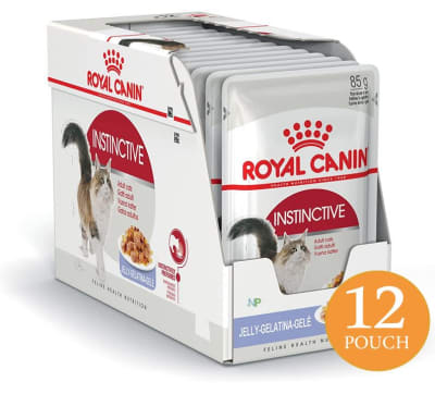 CAJA ROYAL CANIN POUCH GATO ADULTO INSTINCTIVE 85 GR X 12 UN