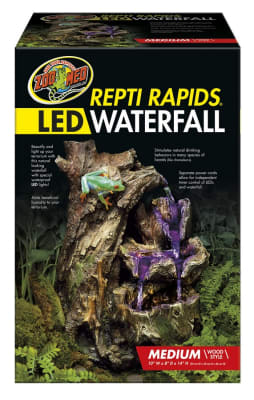 MED WOOD WATERFALL/LED