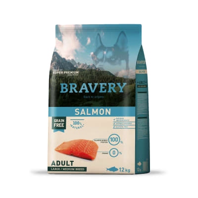 Bravery Salmon Adult Large/Medium Breed 12 kg