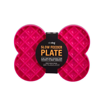 LM SLODOG SLOW FEEDER PLATE, PINK