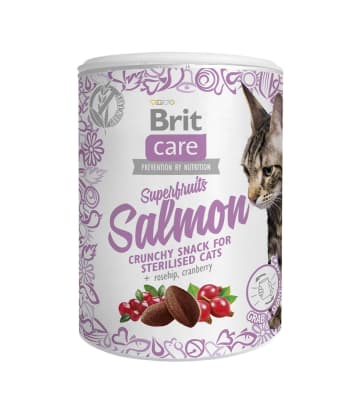 Brit Care Cat Snack Superfruits Salmon 100 Gr