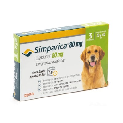 SIMPARICA 20.1 A 40 KG 3 COMP
