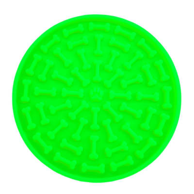 ZUPET LICKING MAT - REDONDO VERDE (15X15CM)