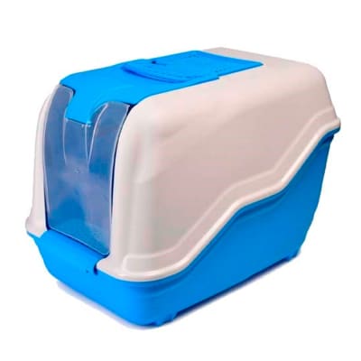 SANITARIO GATO NETTA PUERTA Y FILTRO AZUL