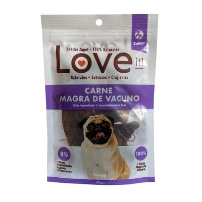 SNACK PERRO LOVE IT CARNE MAGRA VACUNO 40 GR