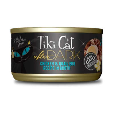 TIKI CAT AFTER DARK VELVET MOUSSE CHICKEN Y QUAIL EGG, 80 GR
