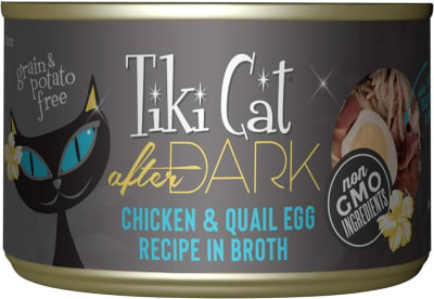 TIKI CAT AFTER DARK CHICKEN Y QUAIL EGG WET FOOD, 80 GR
