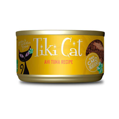 TIKI CAT HAWAIIAN GRILL AHI TUNA WET FOOD, 80 GR