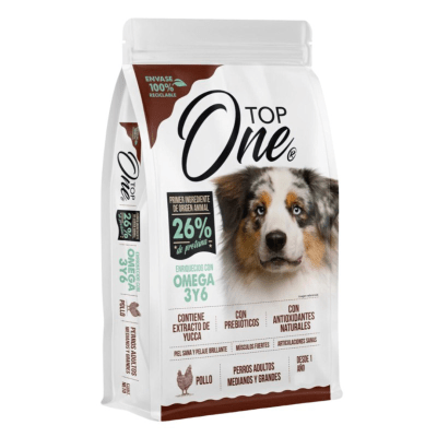 TOP ONE PERRO ADULTO RAZAS MEDIANAS 18 KG