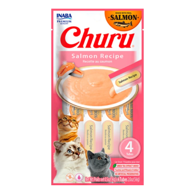 CHURU CAT SALMON RECIPE 14GR/4 TUBES