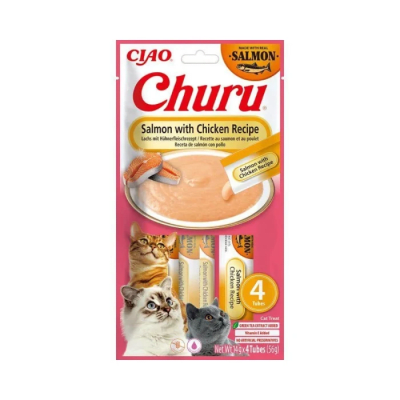 CHURU CAT SALMON/CHICKEN 14GR/4 TUBES