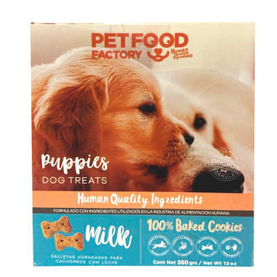 PFF GALLETAS HORNEADAS LECHE P/PERROS CACHORROS 350 GR