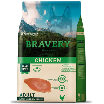 BRAVERY CHICKEN ADULT LARGE/MEDIUM BREEDS 4 KG