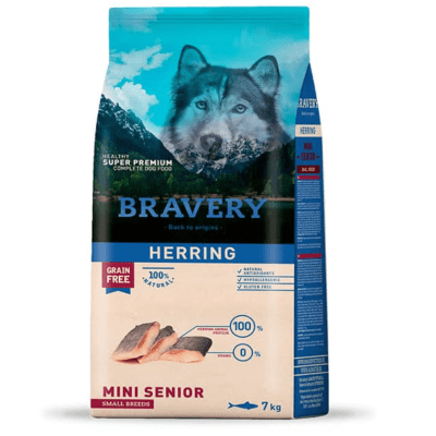 BRAVERY HERRING SENIOR SMALL BREEDS 2 KG