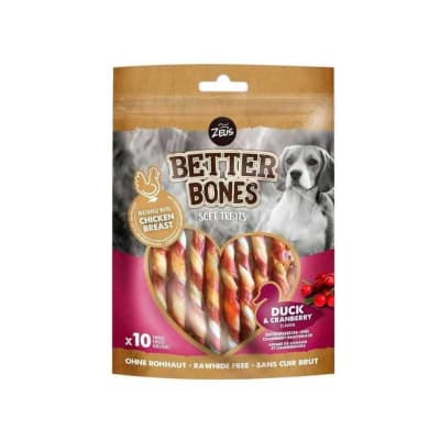 ZEUS BETTER BONES PALITOS ENVUELTOS SABOR PATO CON ARANDANOS