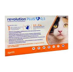 REVOLUTION PLUS PIPETA GATO 2.6 - 5 kg