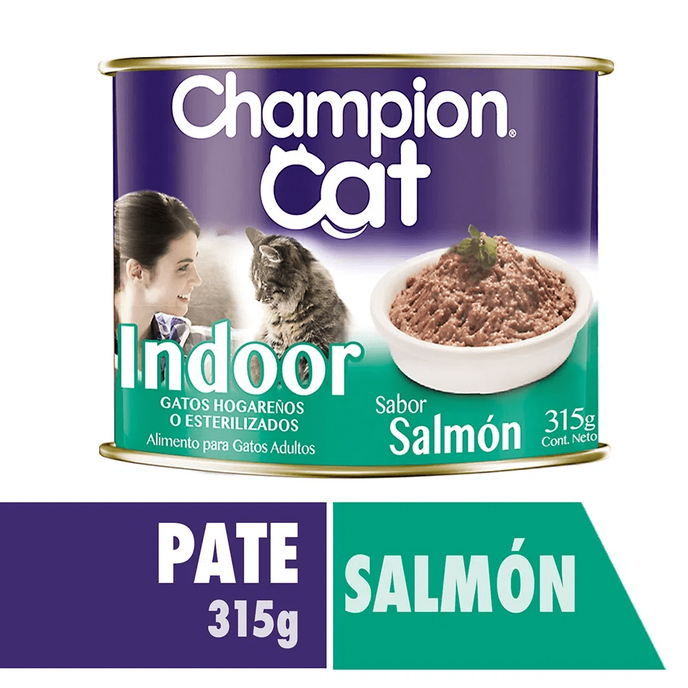 Champion Cat Lata Indoor Salmón 315gr1
