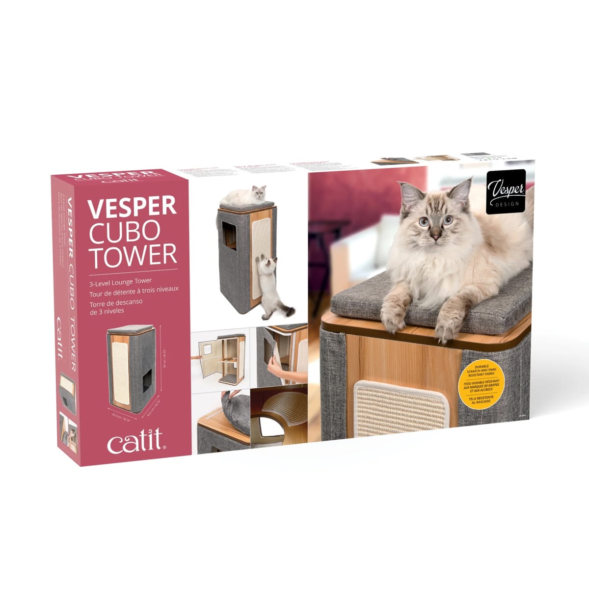 CATIT VESPER V-CUBO TOWER STONE1