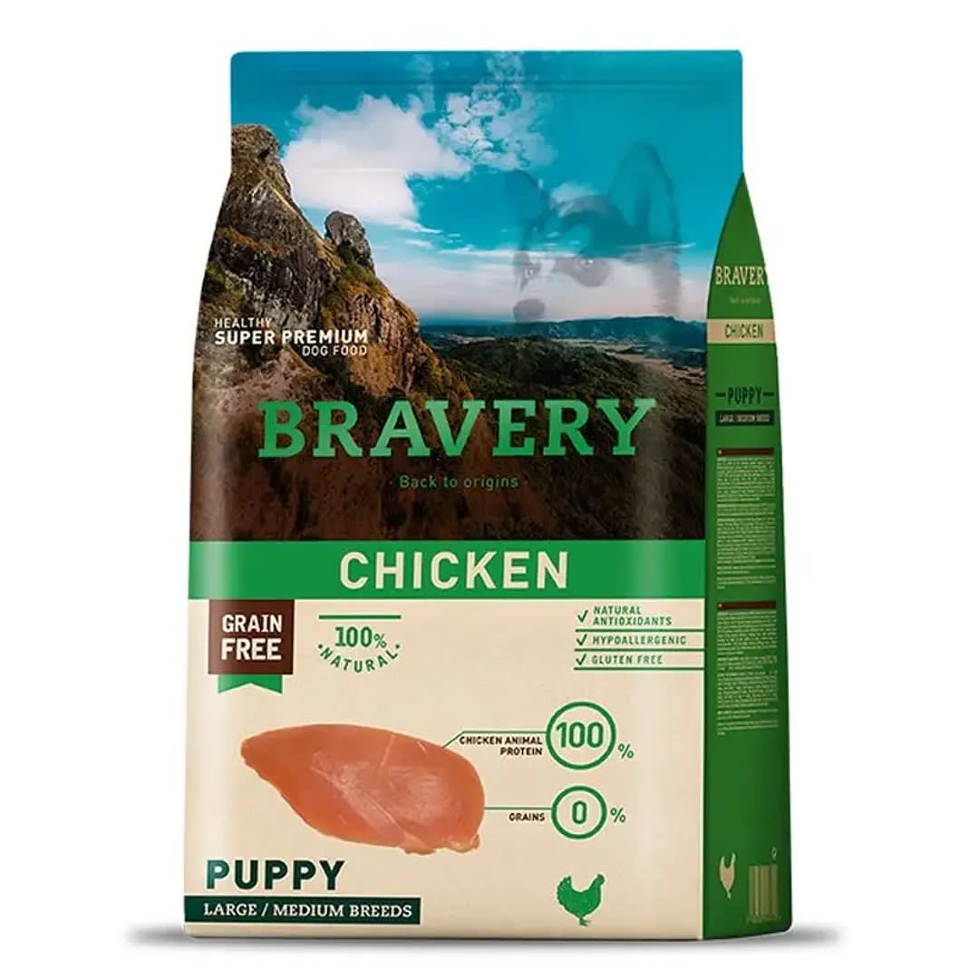 Bravery Chicken Puppy Large/Medium Breeds 12 kg1