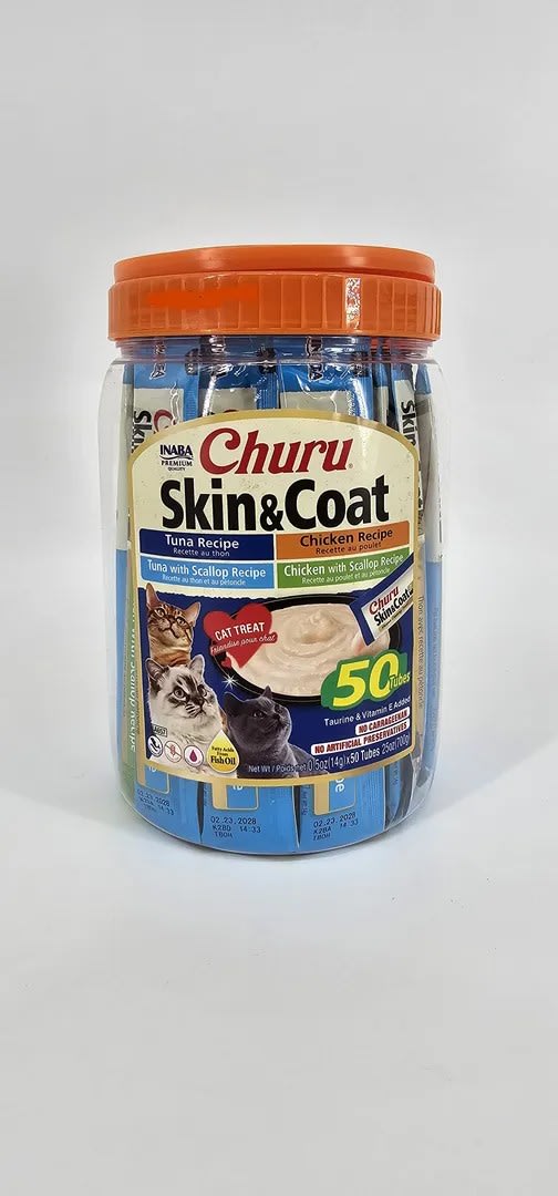 CHURU GATO TARRO VARIEDADES SKIN & COAT 50 UN2