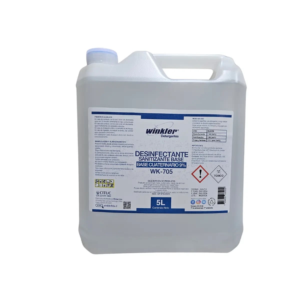 AMONIO CUATERNARIO CONCENTRADO 9% - 5L1