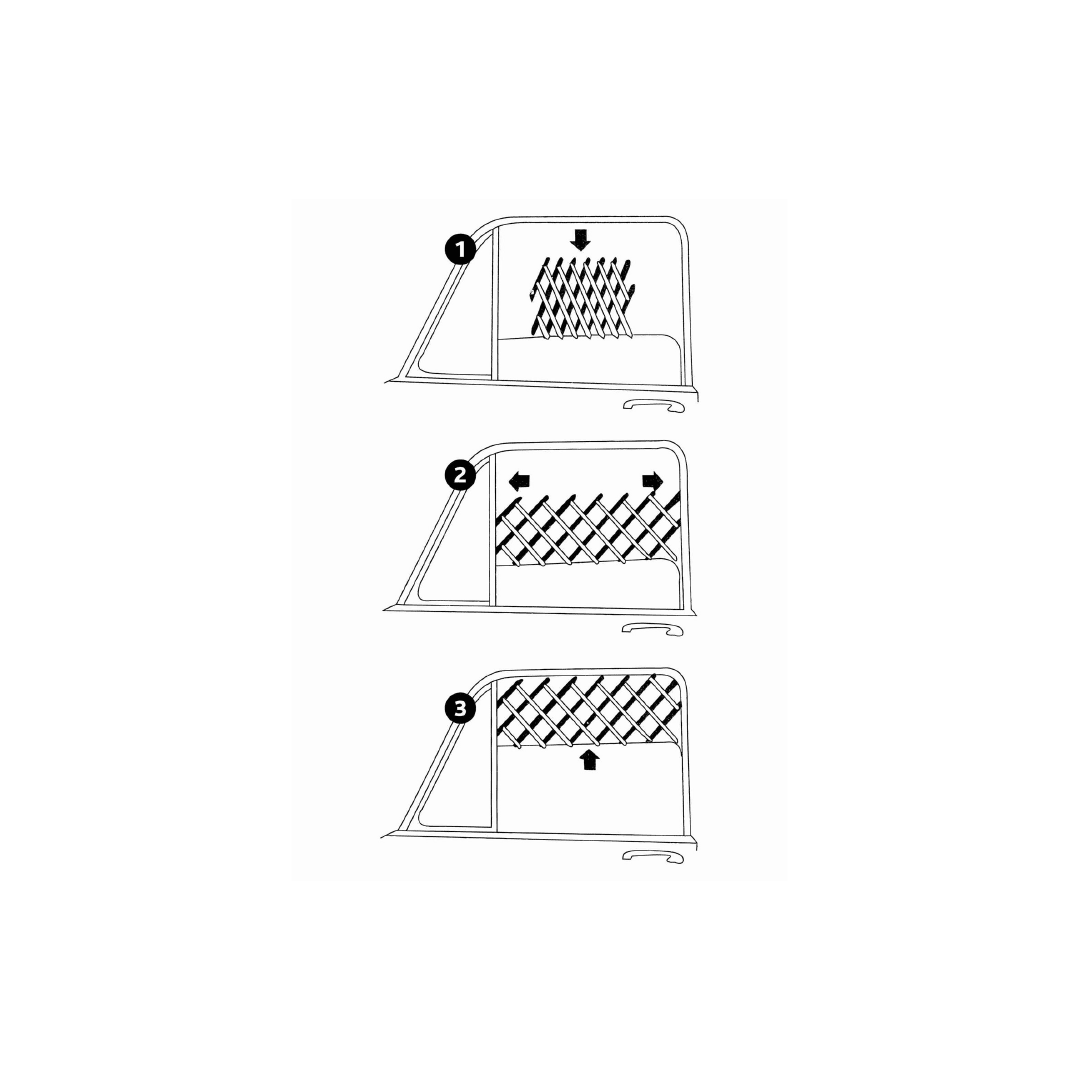 TX REJILLA PARA VENTANA AUTO, 30-110 cm, NEGRO3