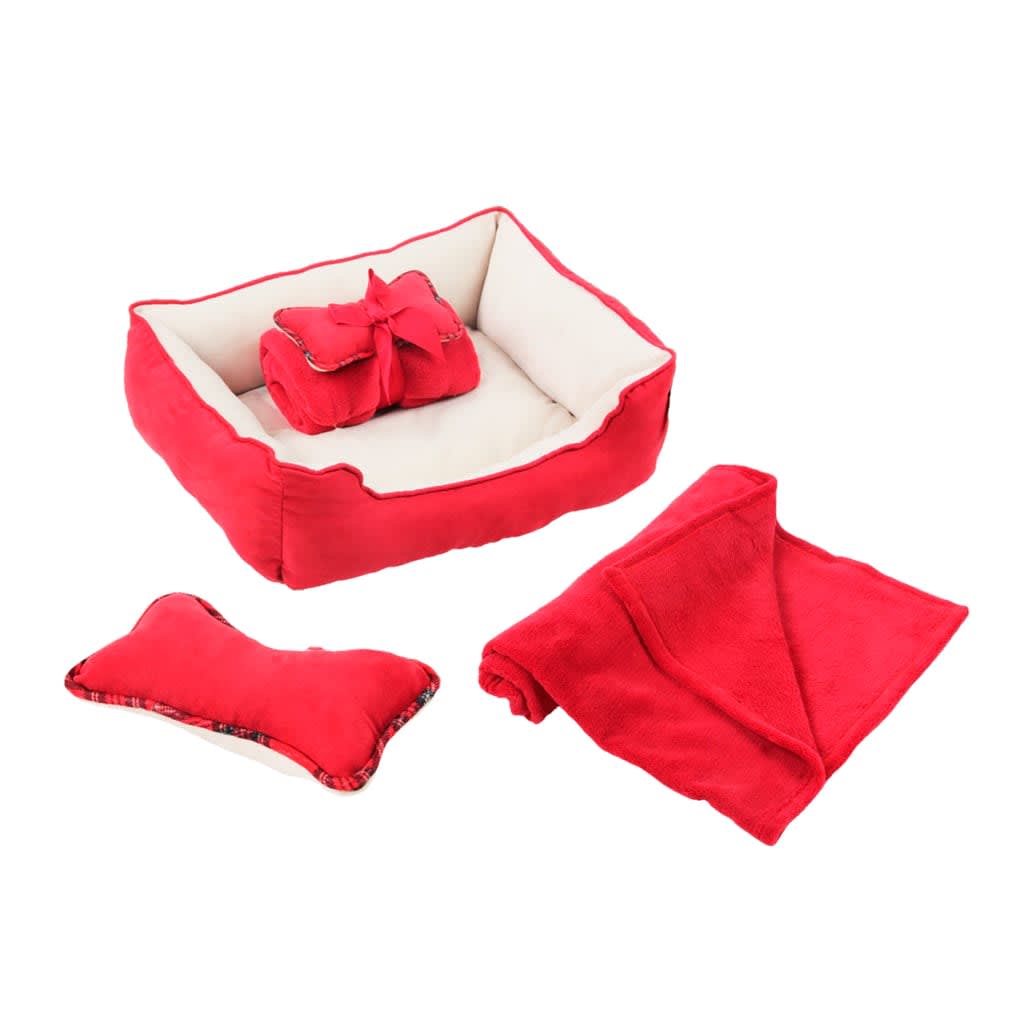 PAWISE 3EN1 CAMA/MANTA/COJIN ROJA1