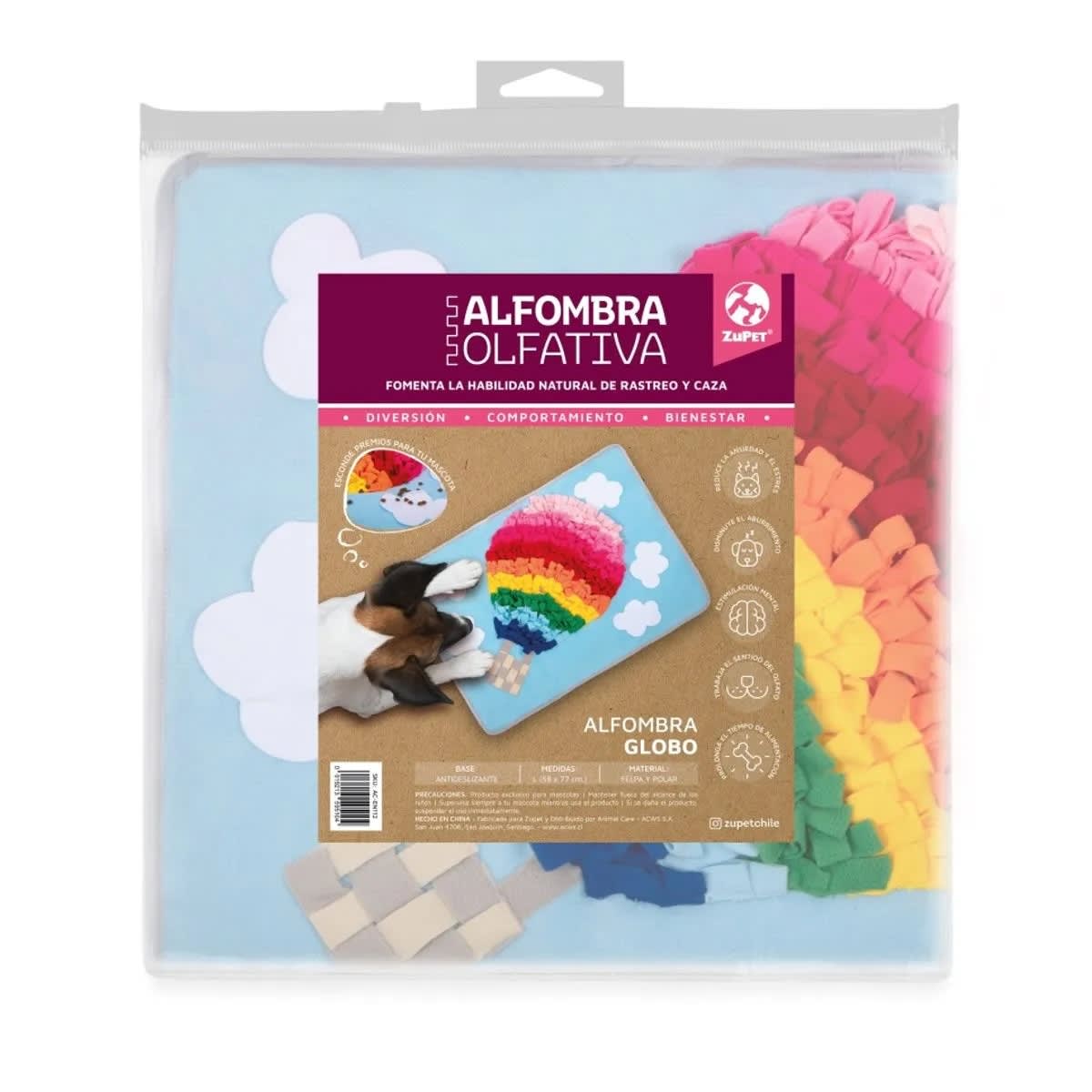 ZUPET ALFOMBRA OLFATIVA GLOBO (77X58CM)1