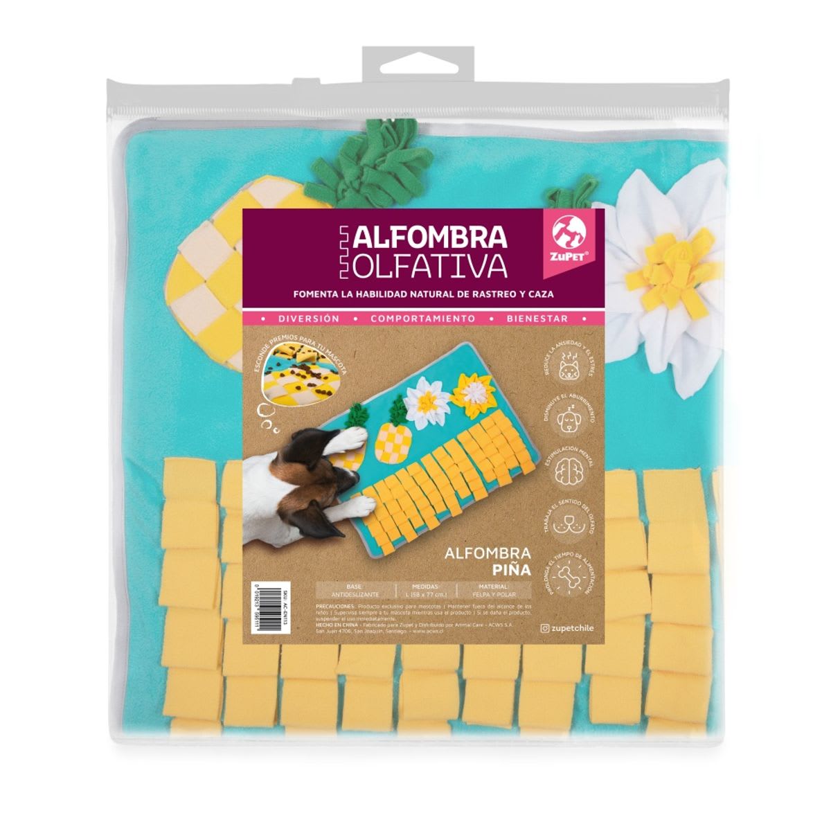 ZUPET ALFOMBRA OLFATIVA PIÑA (77X58CM)1