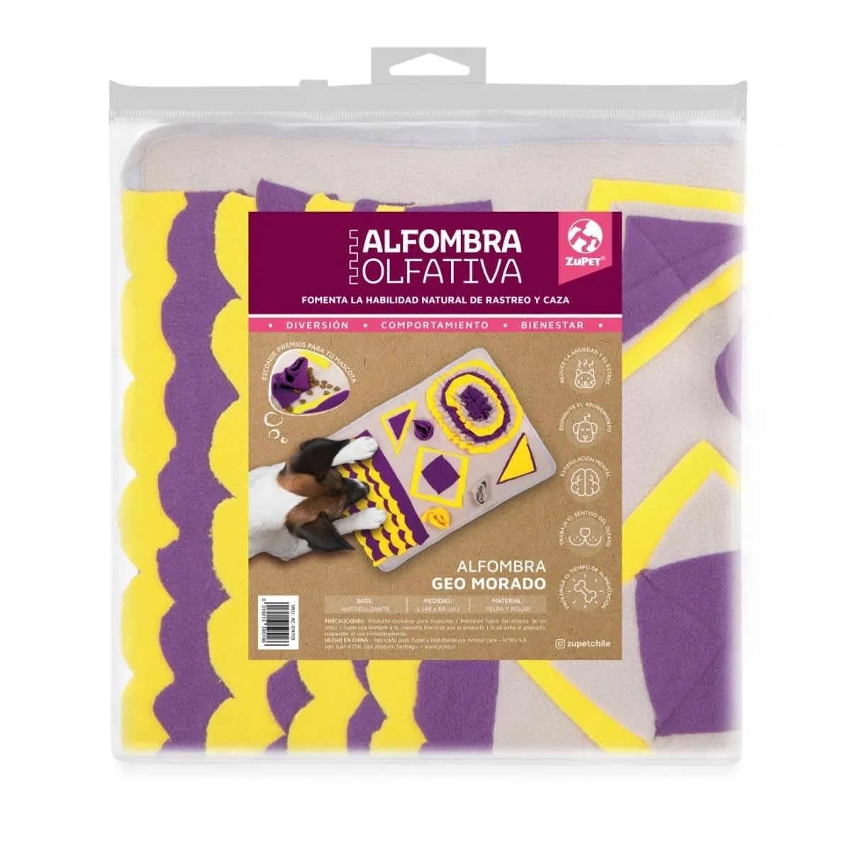 ZUPET ALFOMBRA OLFATIVA GEO MORADO (68x48CM)1