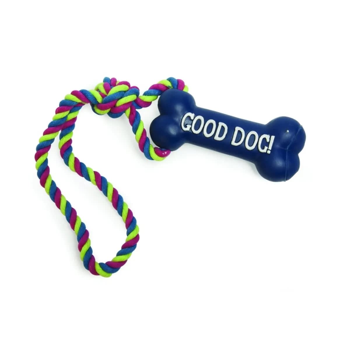 JUGUETE PERRO HUESO VINILO CON CUERDA2