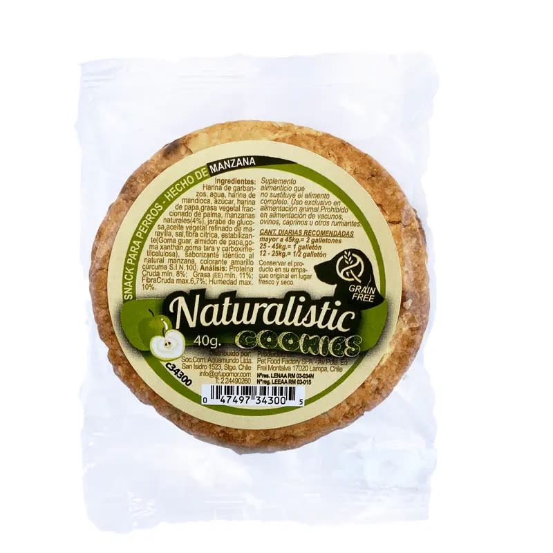 GALLETON GRAIN FREE MANZANA, 40 GR1