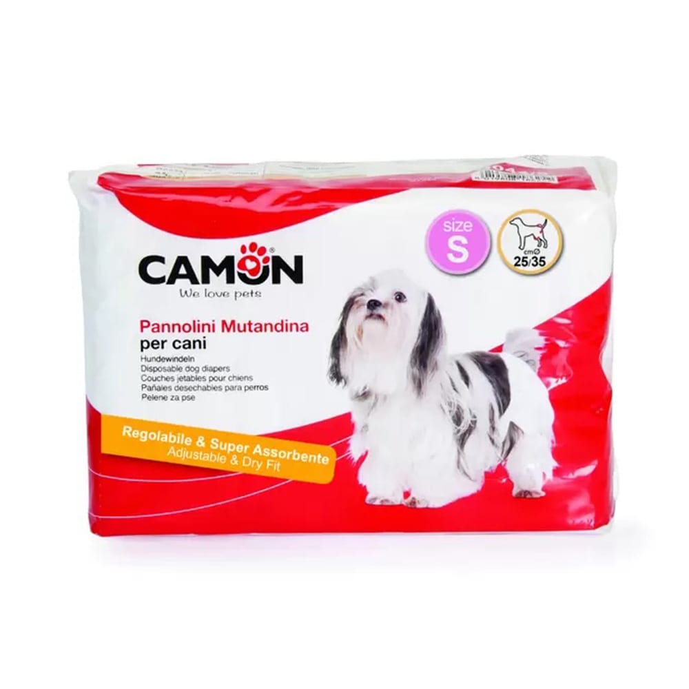 PAÑALES DESECHABLES PERROS 12UN - TALLA S(25/35CM)1