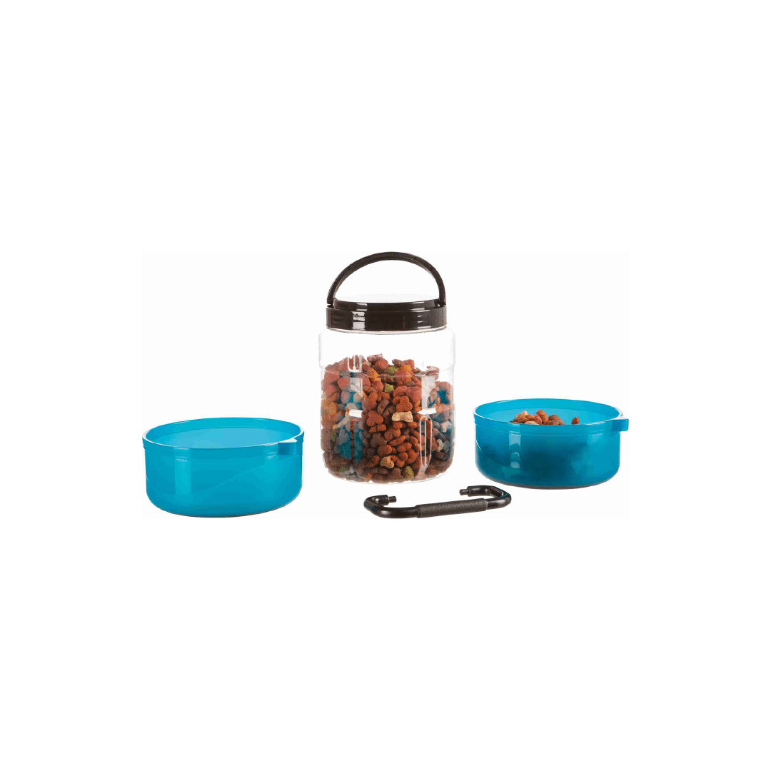 TX SET PARA VIAJE, 2000 ml ALMACENAJE/ 2 PLATOS 750 ml, AZUL4