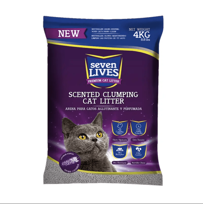 SEVEN LIVES SCENTED CLUMPING CAT LITTER 4 KG1