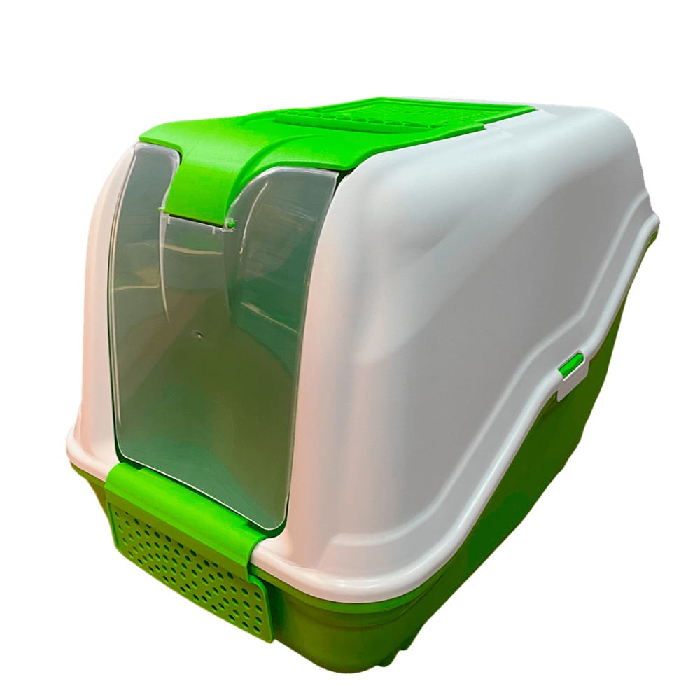 SANITARIO GATO NETTA PUERTA Y FILTRO VERDE2