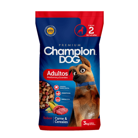 Champion Dog Adulto Carne 3 kg1