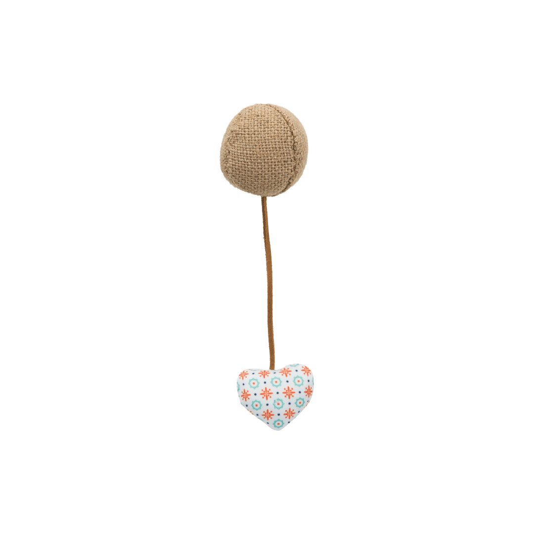TX JUGUETE GATO BOLA CON CORAZON, 4.5x18 cm2