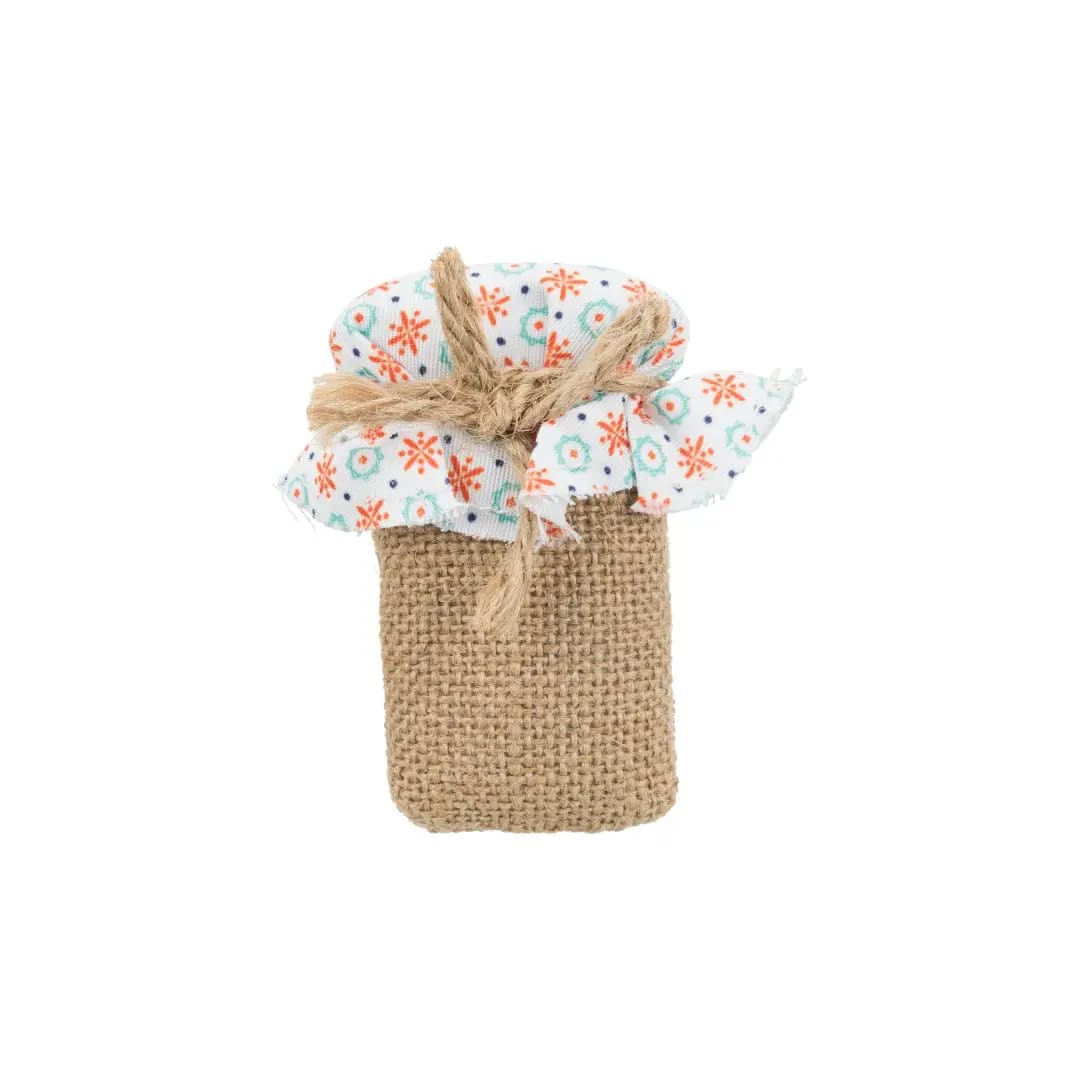 TX JUGUETE GATO BOLSA JUTE, 8 cm2