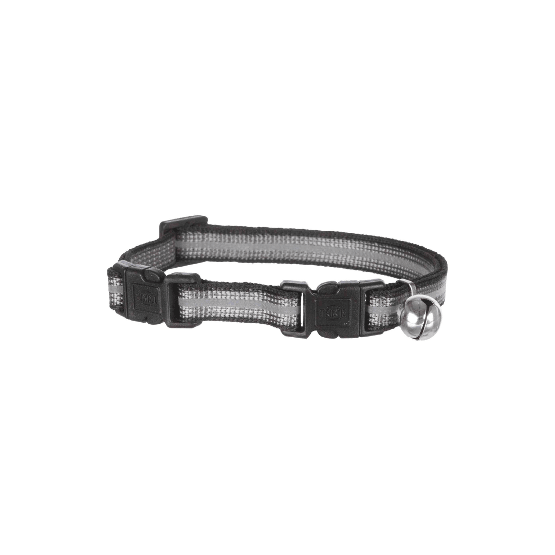 TX COLLAR GATO REFLECTANTE C/DOS CIERRES Y CASCABEL, COLORES1