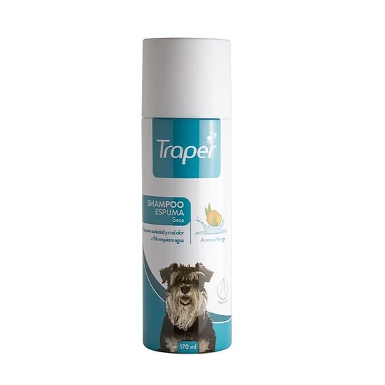 TRAPER SHAMPOO PERROS ESPUMA SECA 170 ML1