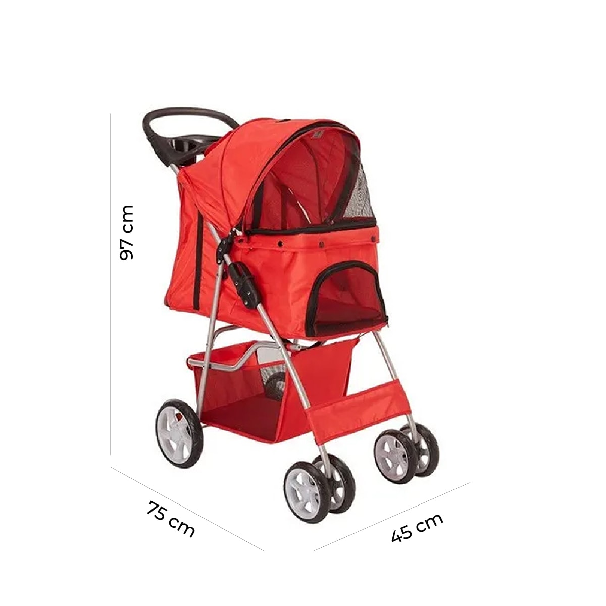 PAWISE COCHE PARA PERRO ROJO3