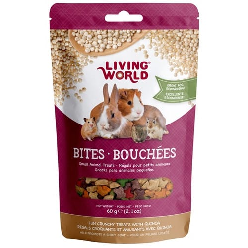 LIVING WORLD BITES QUINOA PEQ. ANIMALES 50 GR1