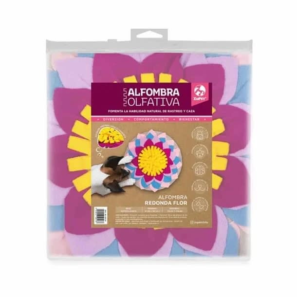ZUPET ALFOMBRA OLFATIVA REDONDA FLOR (48X48CM)1