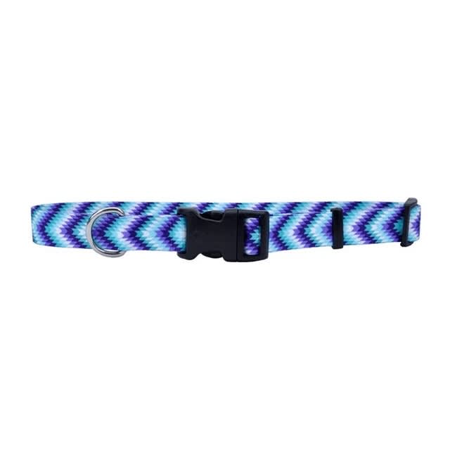 COASTAL STYLE COLLAR TEAL PURPLE DIAMONDS S1