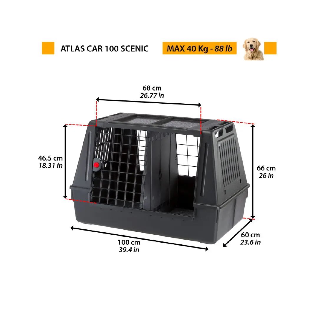 Fp Transportadora, Atlas Car 100, 100X60X66H cm, Negro2