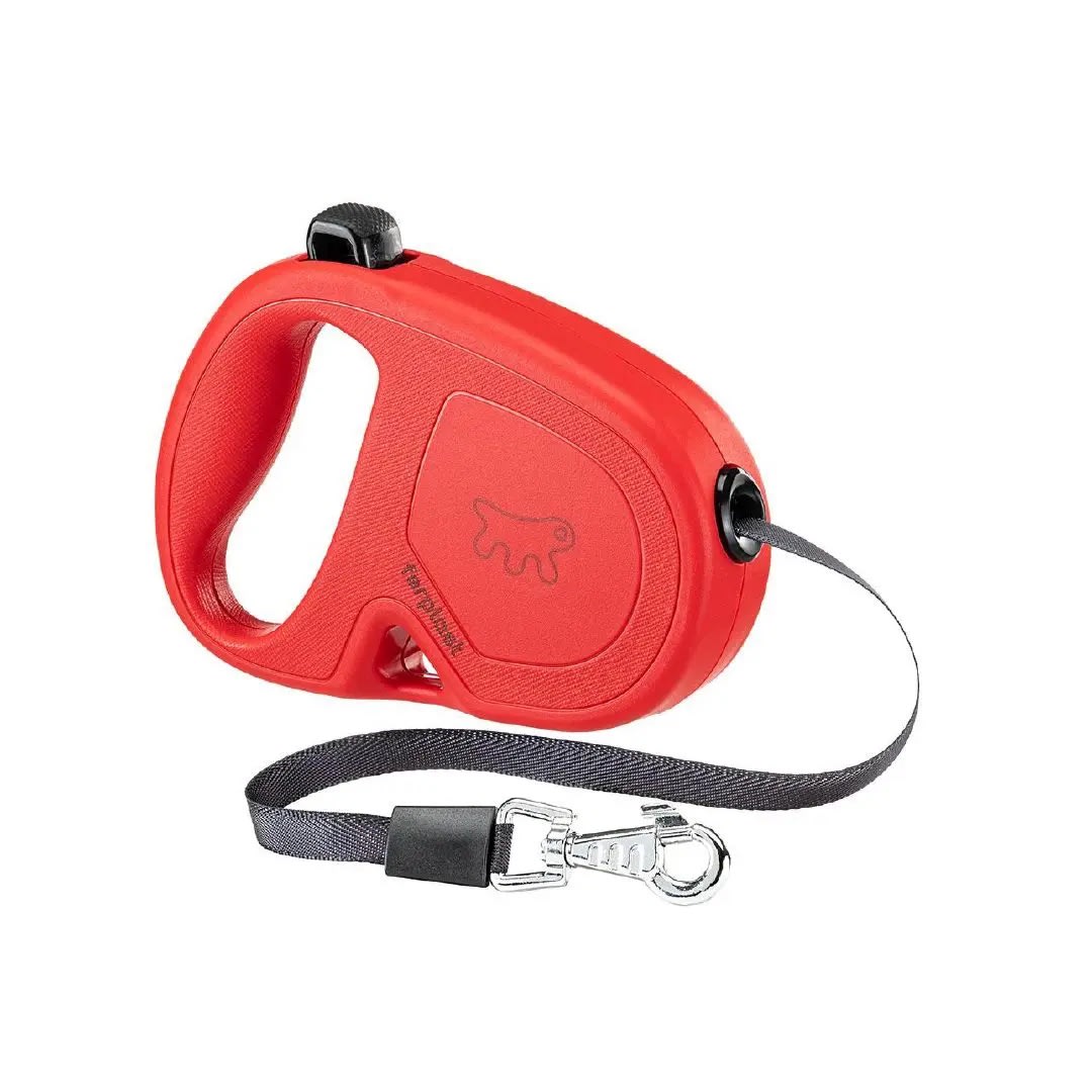 Fp Flippy One, Correa Retractil En Cinta, 5 Mt, L, Rojo1