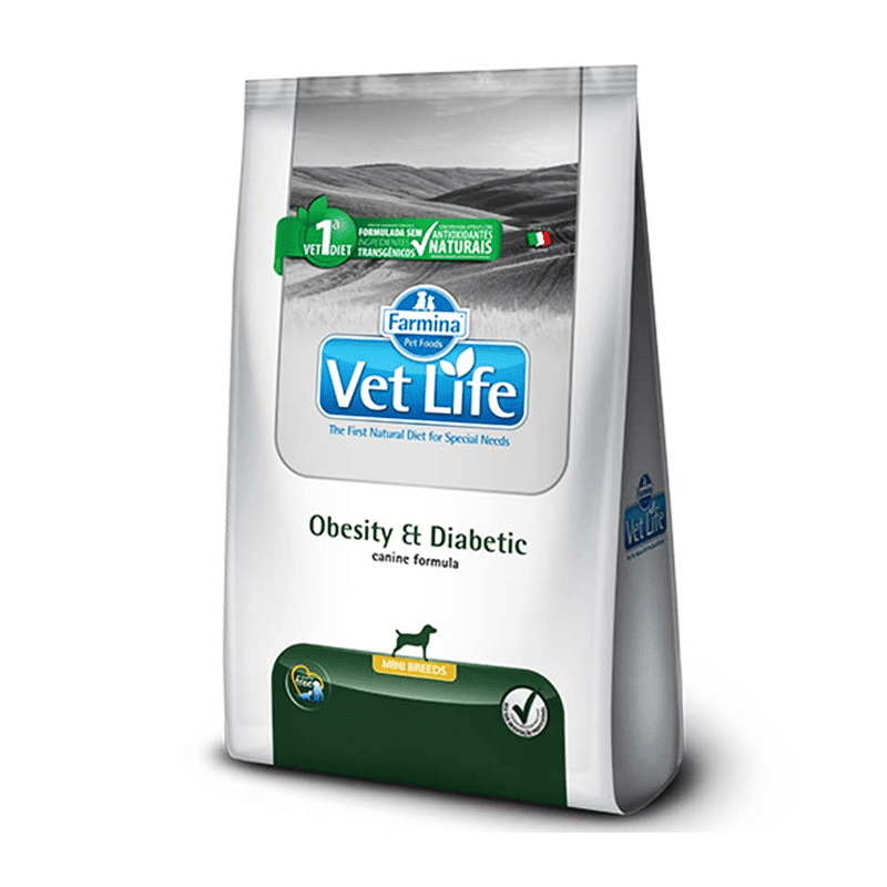 Vet life obesity mini x2kg1